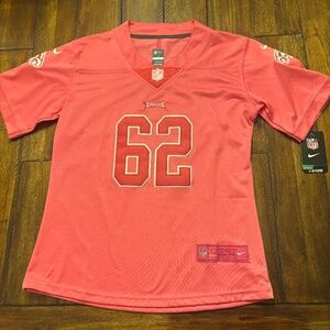 Philadelphia Eagles Jason Kelce NFL Brand Jersey - Women’s XL Pink NWT